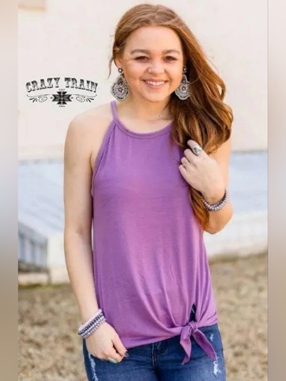 Crazy Train Purple Tank